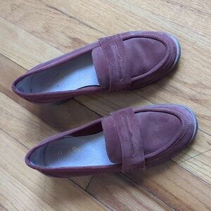 Tigers Eye Suede Penny Loafers